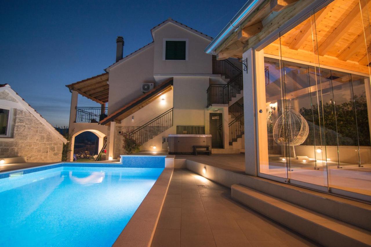 Villa Milena With Heated Pool And Jacuzzi Kostanje Экстерьер фото